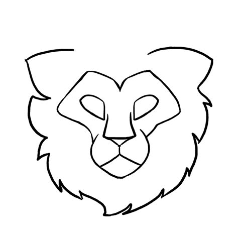How To Draw A Lion Head Really Easy Drawing Tutorial