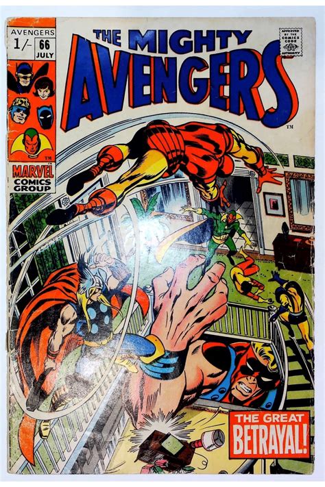 The Avengers 66 Regular Edition 1969 1st App Adamantium Comic