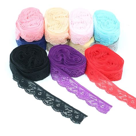 Wholesale 5 Yards High Quality Beautiful Elastic Lace African Lace