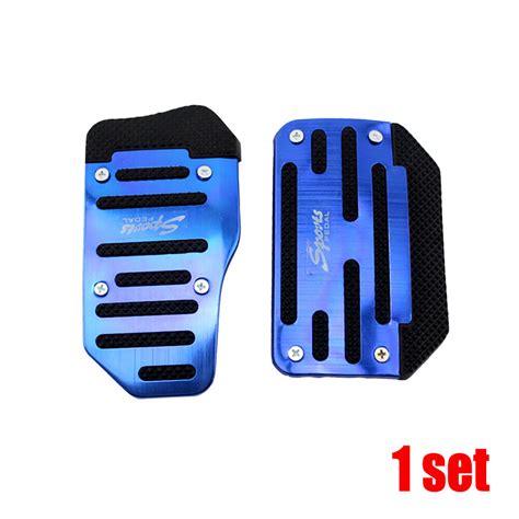 Universal Non Slip Automatic Gas Brake Foot Pedal Pad Cover Blue Accessories Kit Ebay
