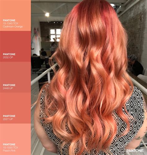 Coral Hair Color Peach Hair Colors Hair Color Streaks Hair Color And