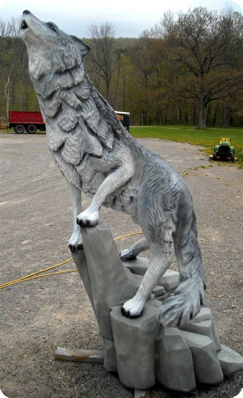 Wolf Chainsaw Art Chainaw Carvings Wood Carving Art Chainsaw Wood