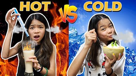 Hot Vs Cold Food Challenge Hot Cold Food Vs Cold Hot Food Youtube