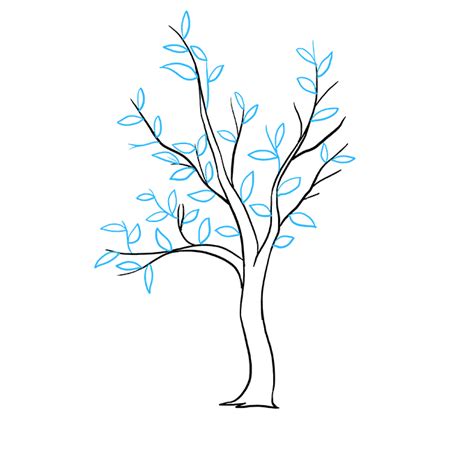 Tree figure drawing for kids. How to Draw a Fall Tree - Really Easy Drawing Tutorial