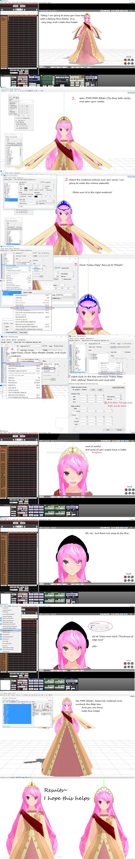 Mmd Tutorial How To Add Fading Face Sliders By Silverdreamyrose On