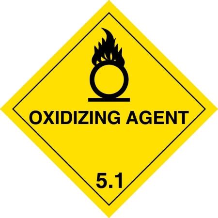 Oxidizing Agent 5 1 Hazard War C47BS SIGNS AND LABELS SLS Ireland