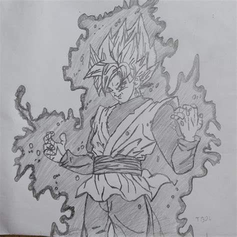Trunks Vs Goku Black Drawing Digital Ph