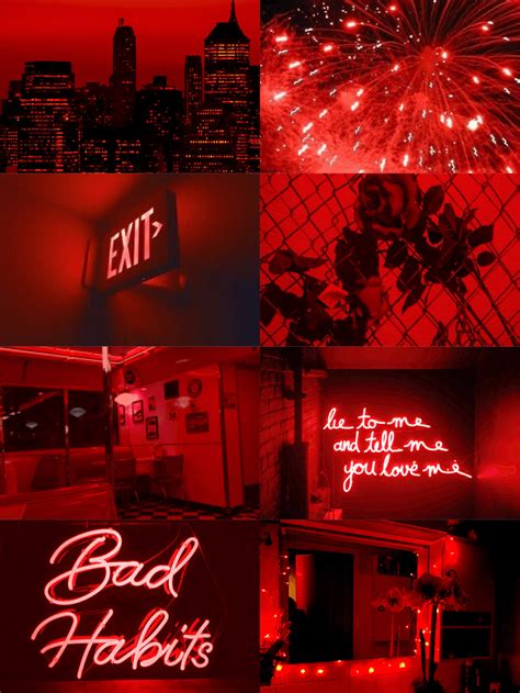 18 Stunning Red Aesthetic Neon Wallpapers Wallpaper Box