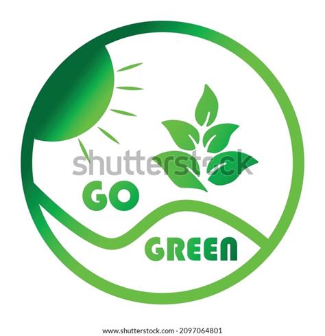 Nature Go Green Vector Art Leaf Stock Vector Royalty Free 2097064801