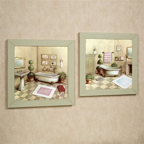 2023 Latest Vintage Bath Framed Art Prints Set Of 3