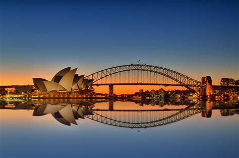 Sydney Harbour And Majestic Bridge