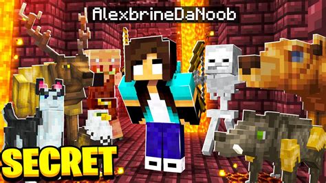 Noob Girl Takes Secret Mobs To The Nether Block Ness