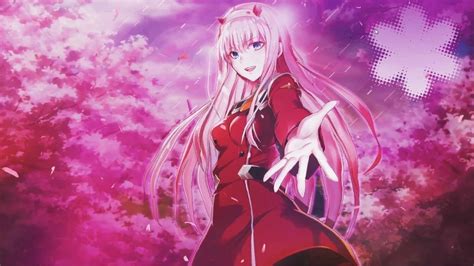 This time ziro is located in the sky, the animation is also created by sakura petals, but the main. Zero Two And Hiro Wallpapers - Top Free Zero Two And Hiro ...