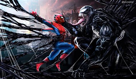 Spider Man Vs Venom Wallpapers Top Free Spider Man Vs