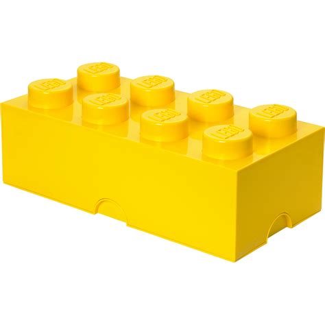 Lego Storage Brick 8 Yellow Toys Zavvi