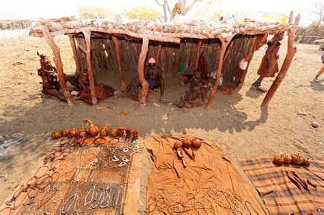 Photo Libre De Droit De Himba Famille Craft Village Occupent De Chutes