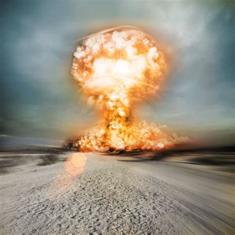 Esplosione Nucleare Moderna Immagine Stock Immagine Di Deperimento