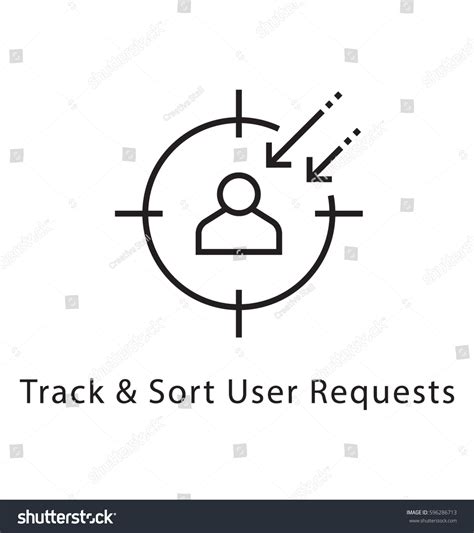 User Request Vector Line Icon Stock Vector Royalty Free 596286713