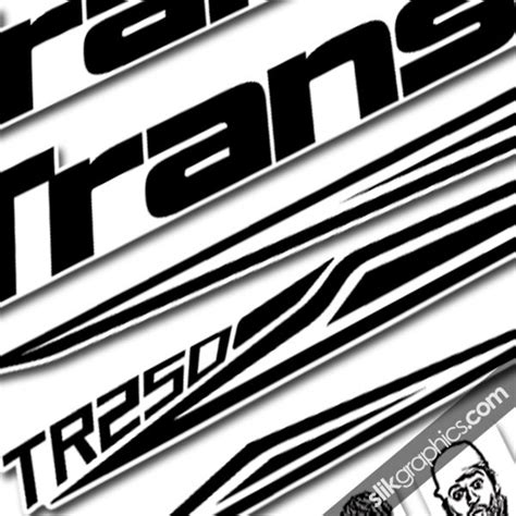 Bike sticker black and white. Transition Collection - Slik Graphics