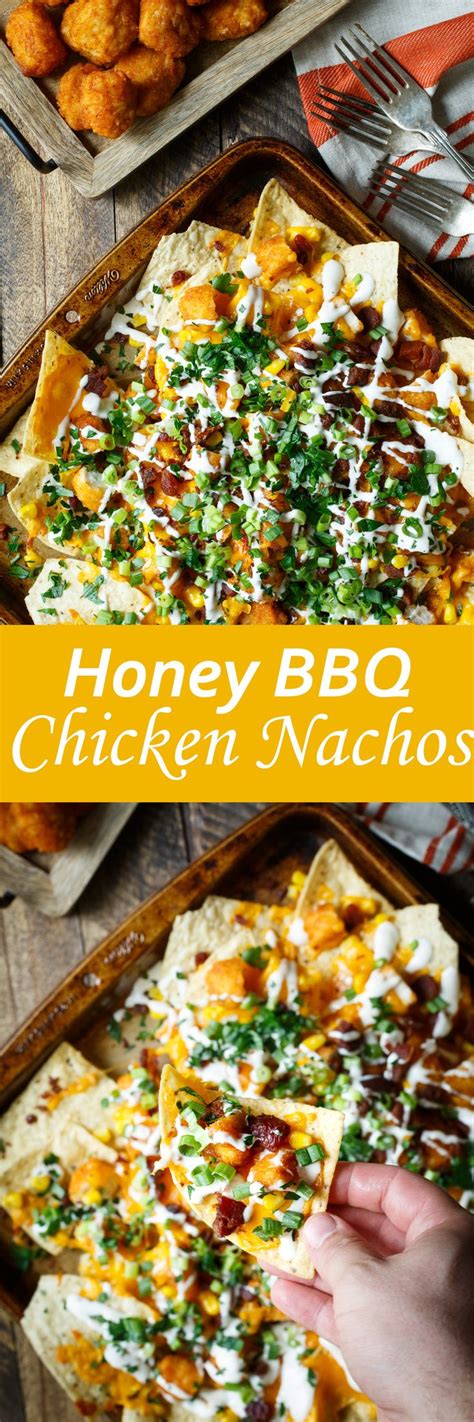 Honey BBQ Chicken Nachos Shared Appetite Recipe Honey Bbq Honey