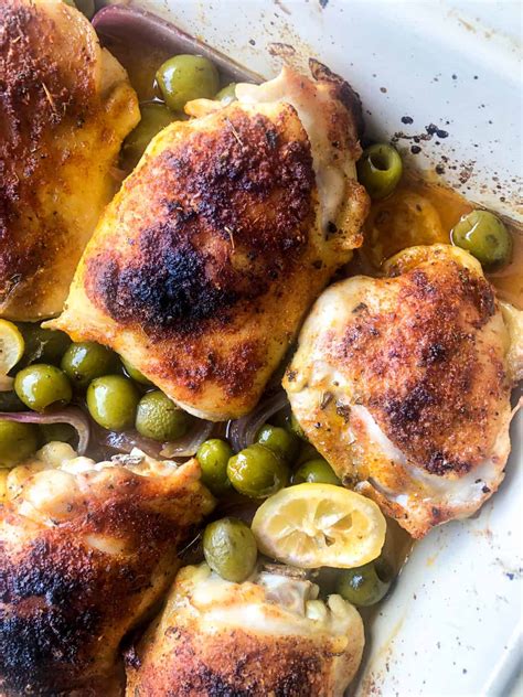 Roast Chicken With Lemons Paprika And Olives California Grown