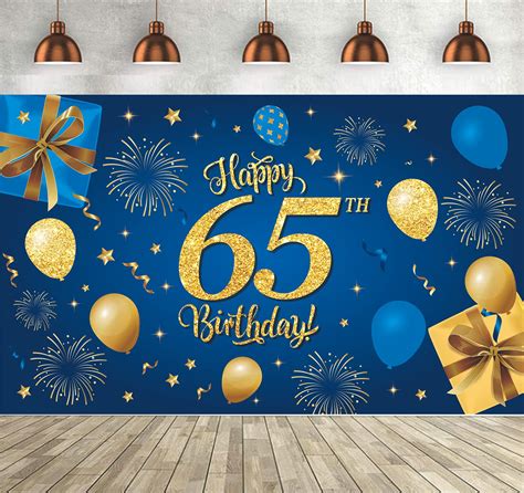 Buy Onehous 65th Birthday Party Decorationsman Super Large 65th