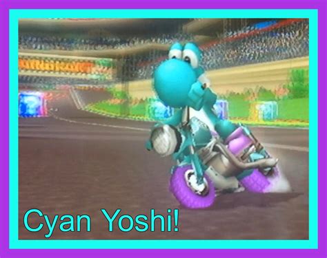 Cyan Yoshi Mario Kart Wii Mods