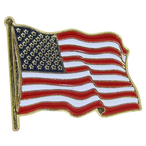 Usa Lapel Pin Standard Flag Lapel Pin American Flag Gold Metal Enamel