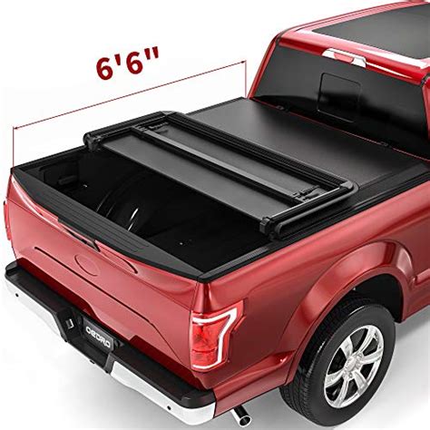 Oedro Upgraded Tri Fold Truck Bed Tonneau Cover Compatible With 2015