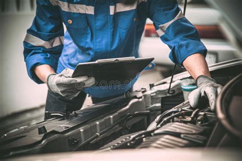 Car Care Maintenance And Servicing Hand Technician Auto Mechanic