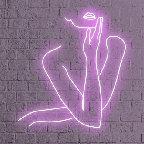 Sexy Womans Back Led Neon Light Sex Lady Female Body Etsy