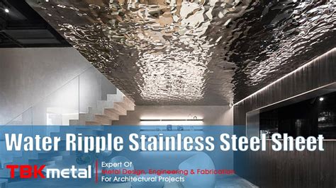 Water Ripple Stainless Steel Sheet With Newest Design In 2022 Youtube