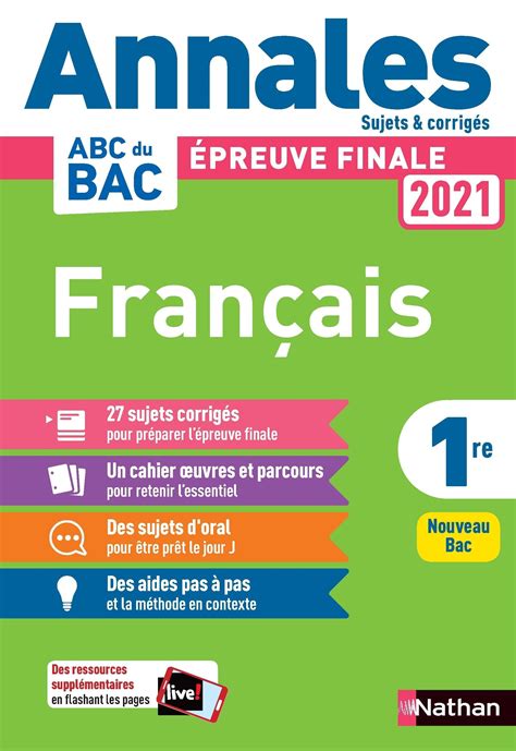 Comment va se passer le bac 2021 ? Annales Bac 2021 - Français 1re - Sujet et corrigés Pas ...
