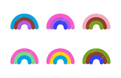 premium vector sexual orientation and gender identity pride rainbows set lgbtq sexual identity