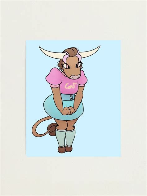 Cute Minotaur Photographic Print For Sale By Helenagf Redbubble