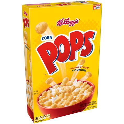 Kelloggs Corn Pops Breakfast Cereal Original 125 Oz Box La Comprita