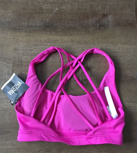 Nwt Victoria Secret Sport Pink Strappy Sports Bra Size Xs Ebay
