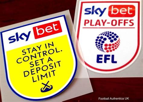 2021 and 2022 sky bet efl league two play offs official player issue size football badge patch set