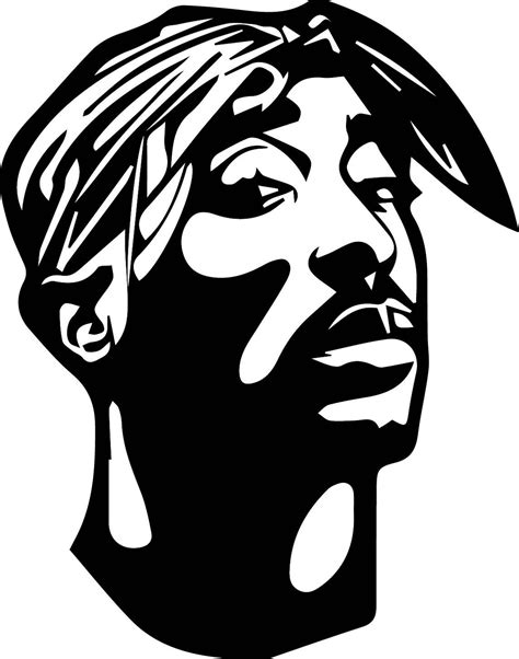 2pac Svg Cutting Files Tupac Digital Clip Art Tupac Shakur Etsy