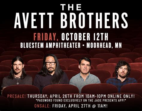 The Avett Brothers At Bluestem Center For The Arts Amphitheatre In Minnesota On 12 Oct 2018