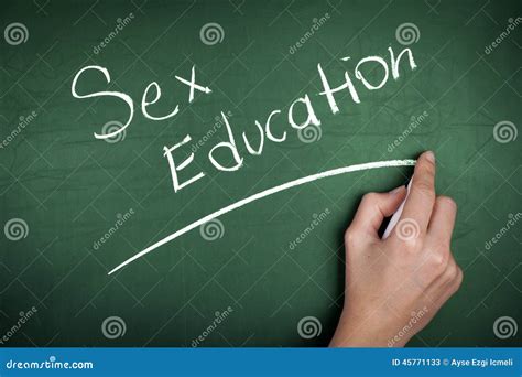Sex Education School Blackboard Stock Image Image Of Showing Sexual