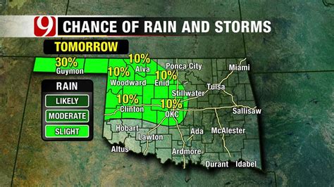 Weather forecast accurate to a district level. Cool, Wet Weather Expected In Oklahoma This Week