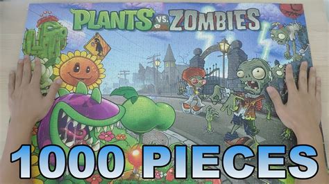 How I Complete A 1000 Pieces Plants Vs Zombies Jigsaw Puzzle Time