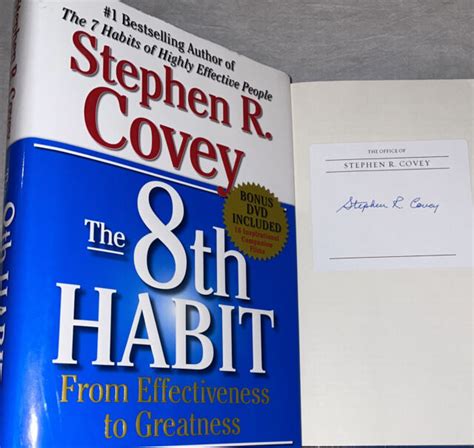 The 8th Habit From Effectiveness To Greatness By Stephen R Covey 2004 Hardcover For Sale