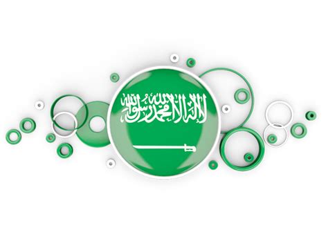 It needs to be called the former saudi republic of arabia. Circle background. Illustration of flag of Saudi Arabia