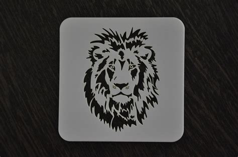 Lion Stencil Custom Stencil Any Font Any Design Any Size Etsy