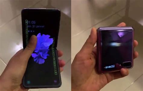 Samsung Galaxy Z Flip Phone Hands On Video Surface Online Android