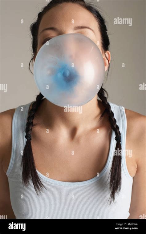 Stretching Bubble Gum High Resolution Stock Photography And Images Alamy