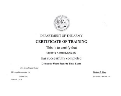 Thumb Drive Awareness Training Army Army Military
