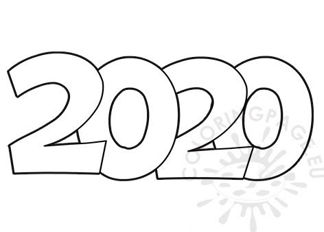 You might also like our groundhog day coloring pages, too. New year 2020 coloring page - Coloring Page